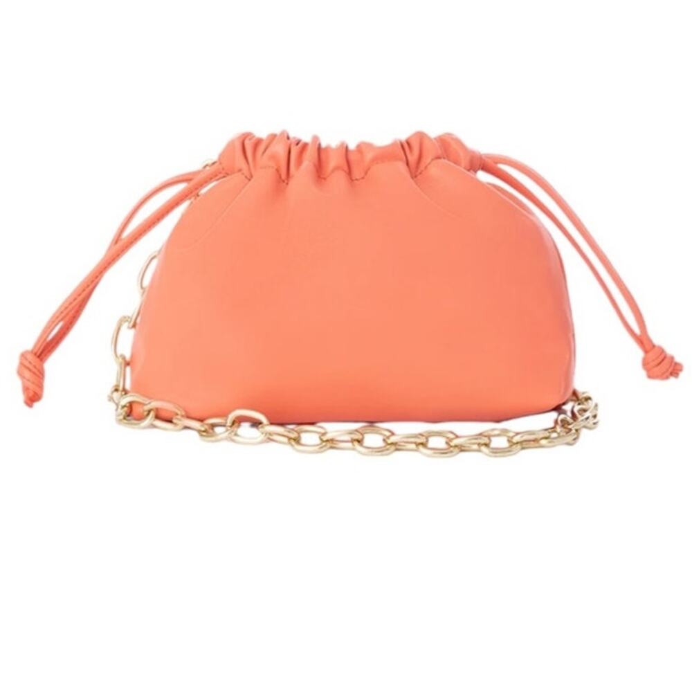 Jules Kae Brea Bag Vegan Leather Small Shoulder Bag NWT and Dustbag in Peach